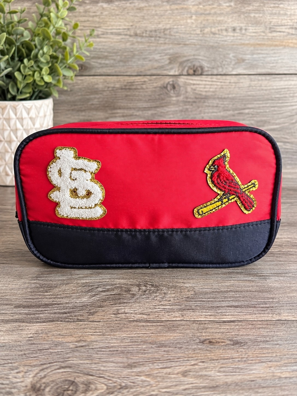 St. Louis Cardinals Busch Stadium Promotional Game Cosmetic Makeup Bag NEW